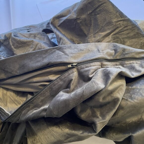 GT Ventures Gray 4’ Round Beanbag Cover 5DM-CF004 - Picture 4 of 11